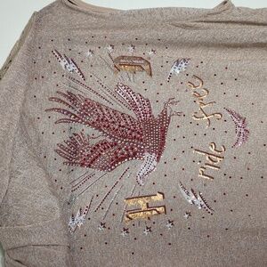 Harley Davidson Motorcycles Womens Hooded Sleeveless Sweater Ride Free Eagle 3X